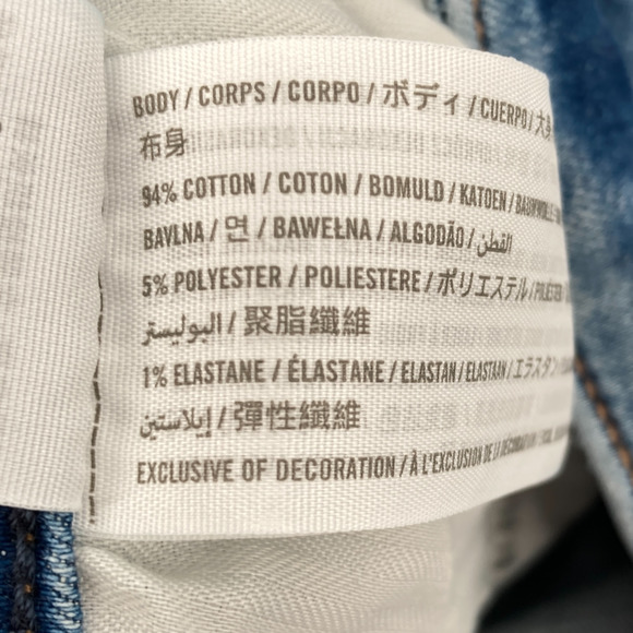 Abercrombie & Fitch Distressed High Rise Super Skinny Ankle Jeans - Size 0 - Picture 13 of 13